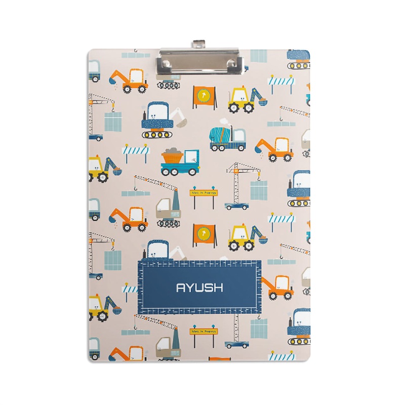 Personalised Clipboard – Construction Site