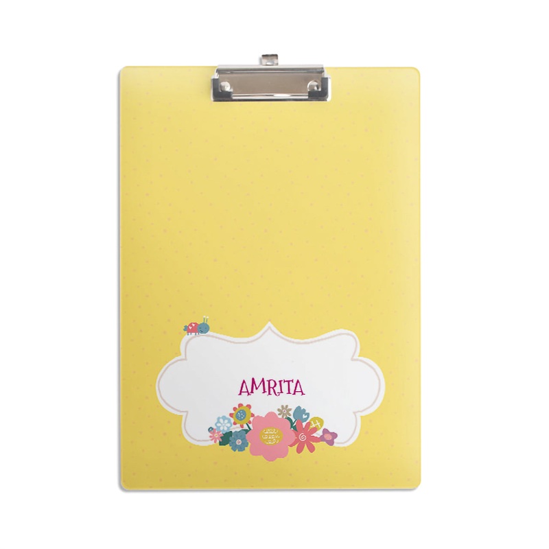 Personalised Clipboard – Flower Power