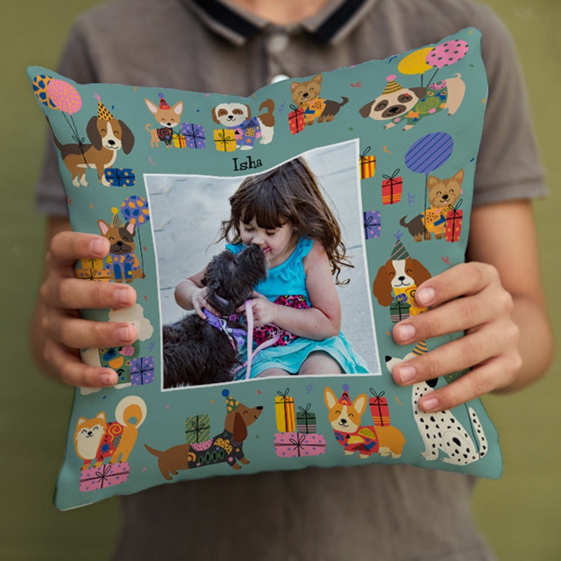 Personalised Photo Cushions – Paw Party