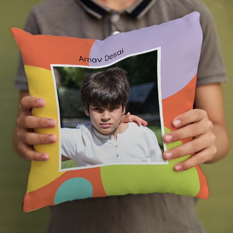 Personalised Photo Cushions – Polka