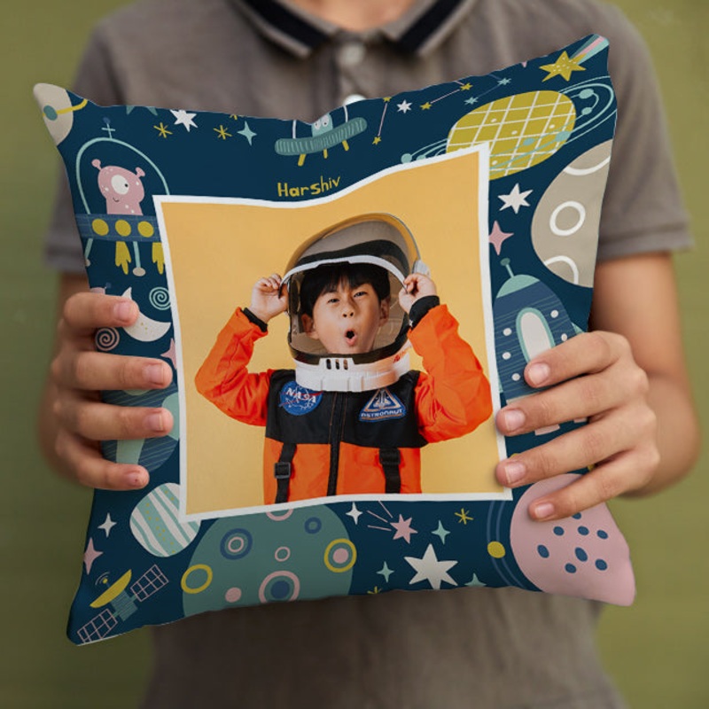 Personalised Photo Cushions – Space Explorer