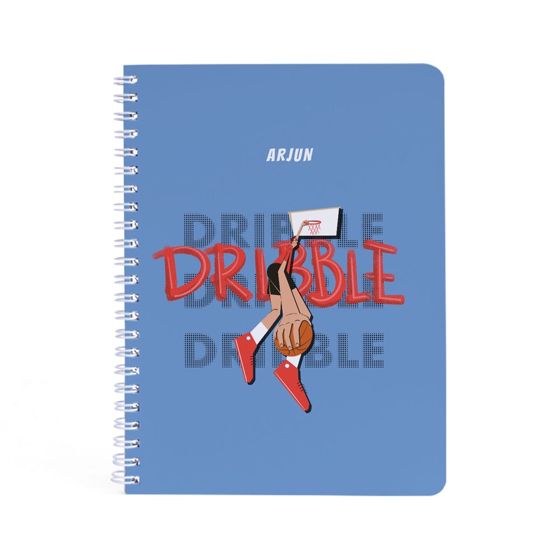 Personalised Spiral Notebook – Basketball Fever, Boy