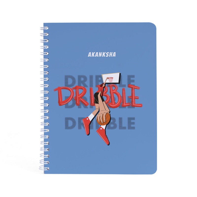 Personalised Spiral Notebook – Basketball Fever, Girl