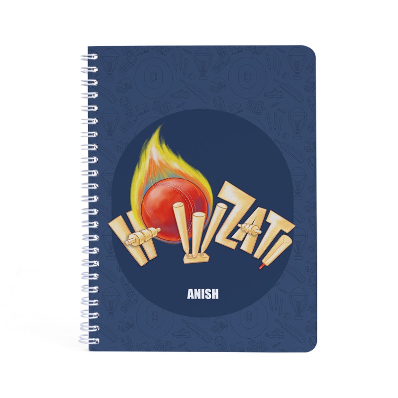 Personalised Spiral Notebook – Cricket Buzz
