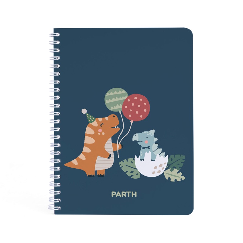 Personalised Spiral Notebook – Dino Party