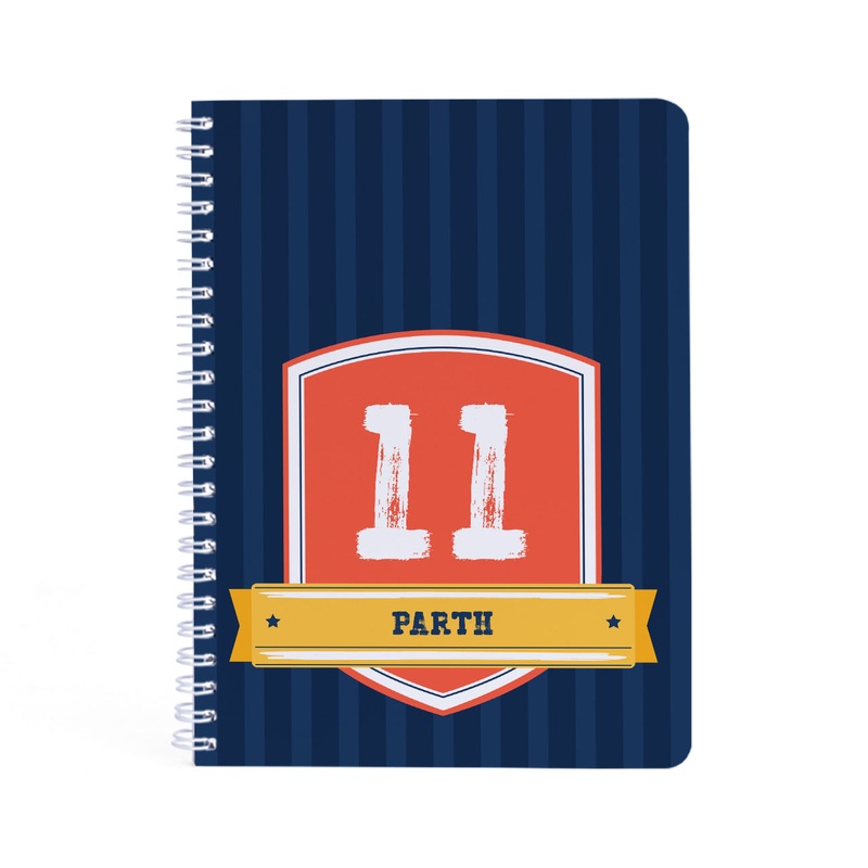 Personalised Spiral Notebook – Jersey Number