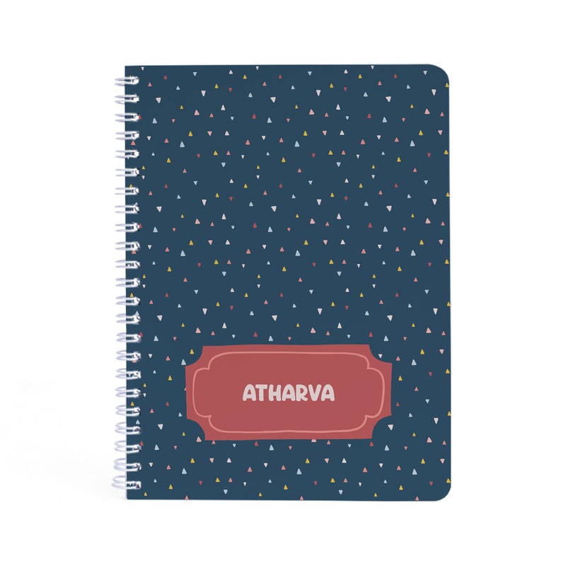 Personalised Spiral Notebook – Triangle Tango