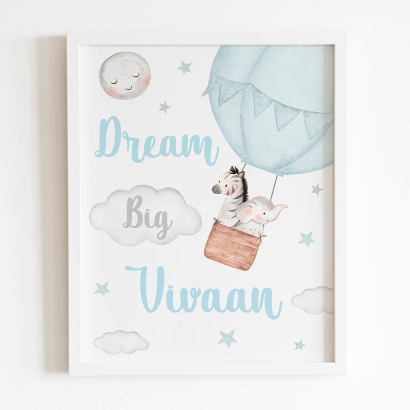 Dream Big Little One Frame – Blue