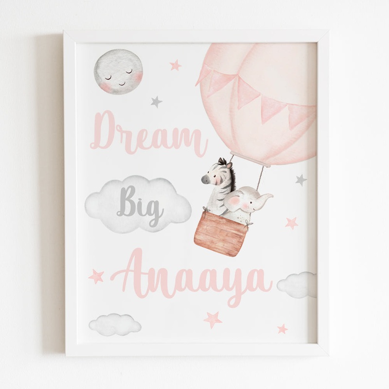 Dream Big Little One Frame – Pink