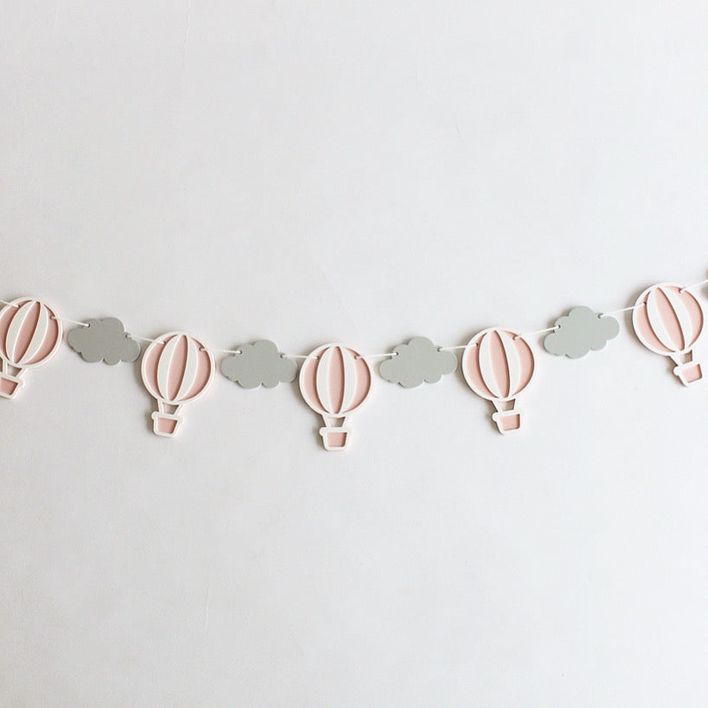 Hot Air Balloon Bunting – Pink