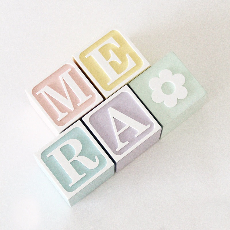 Name Blocks – Vintage