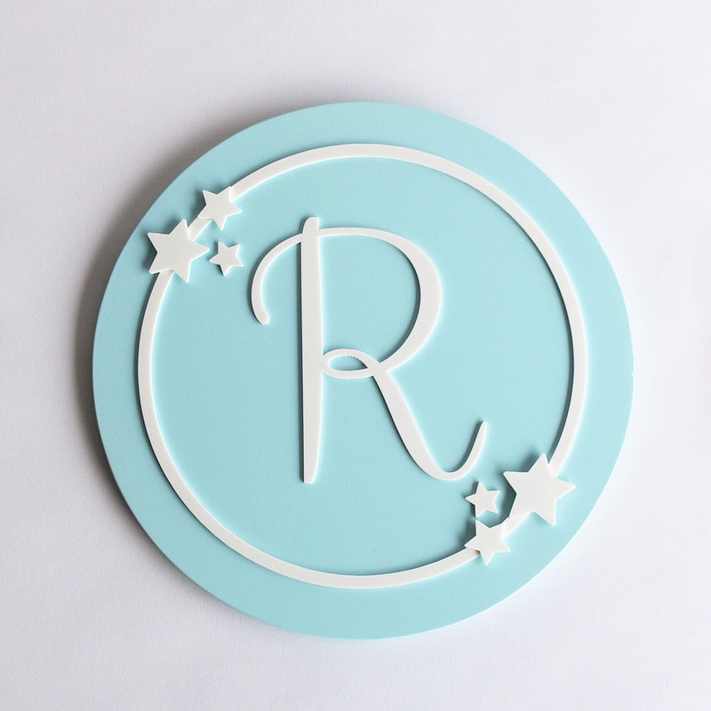 Name Sign Cursive Initial – Star Theme