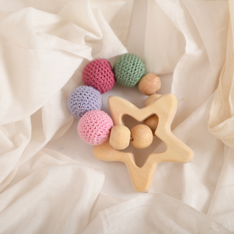 Neem Wood Star Rattle