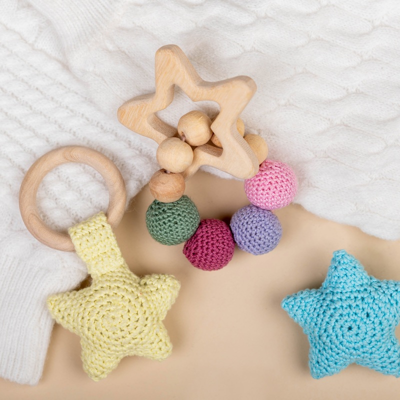 Neem Wood Star Rattle And Teether