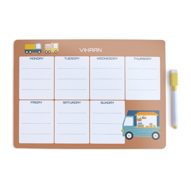 Personalised Meal / Weekly Planner – Food Truck