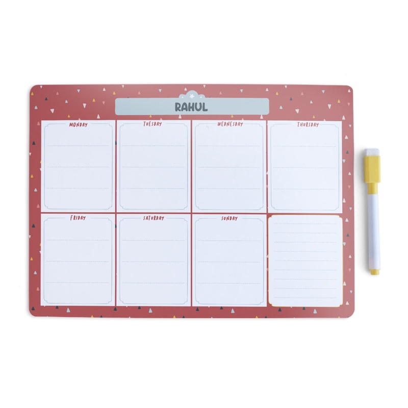Personalised Meal / Weekly Planner – Triangle Tango