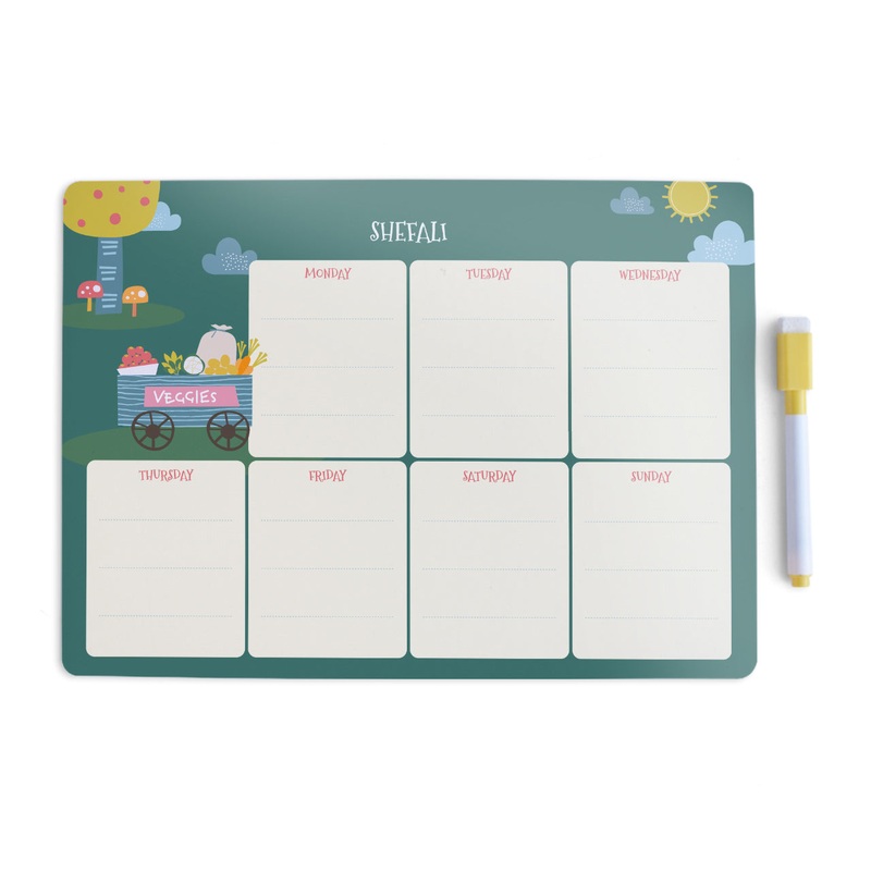 Personalised Meal / Weekly Planner – Veggie Power