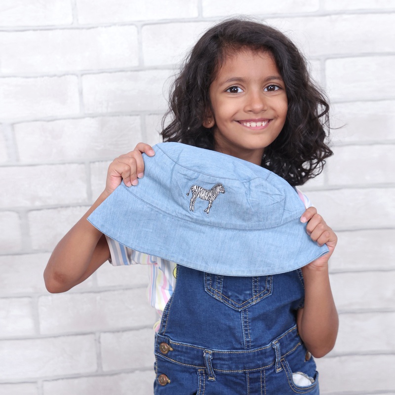 Baby Its A Wild World Light Denim Bucket Hat
