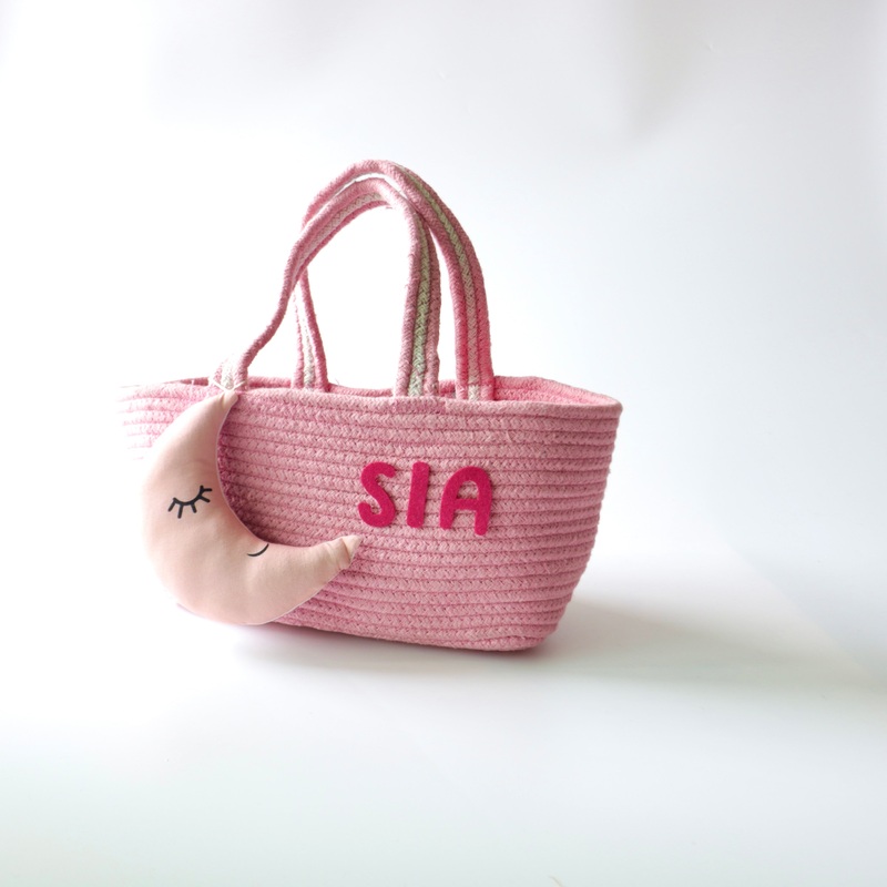 Multipurpose Storage & Gift Basket – Pink (Moon)