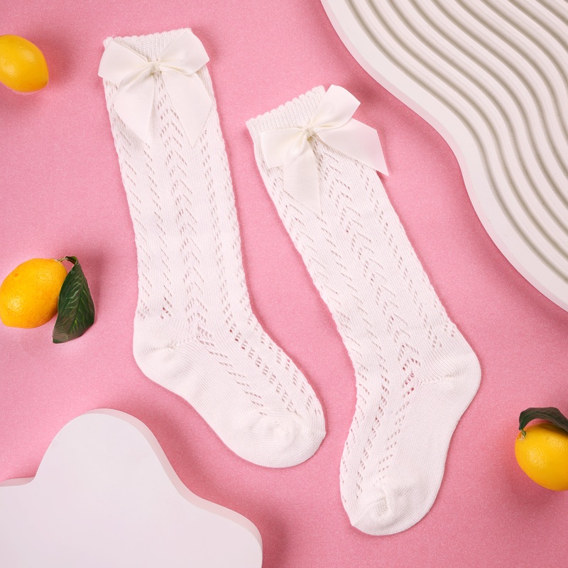 Off White- Bow Stockings