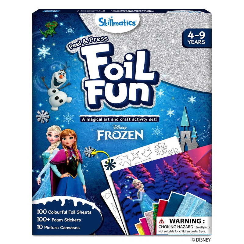 Skillmatics Art & Craft Activity – Foil Fun Disney Frozen, No Mess Art for Kids, Craft Kits, DIY Creative Activity, Gifts for Girls & Boys Ages 4, 5, 6, 7, 8, 9