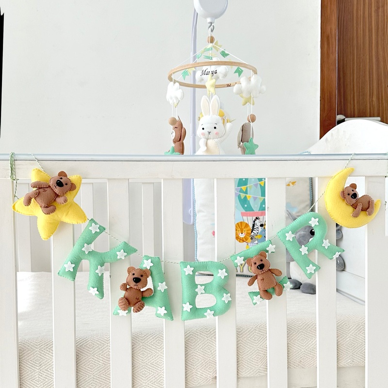Sweet Dreams Name Bunting/Garland – Mint Green