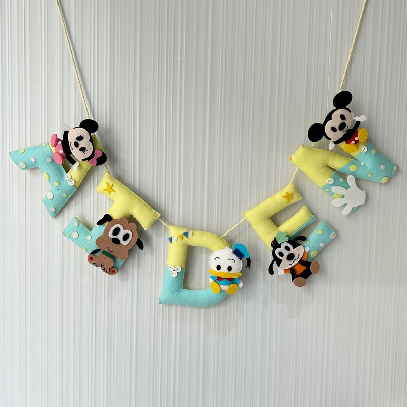 Mickey’s Clubhouse Name Bunting/Garland