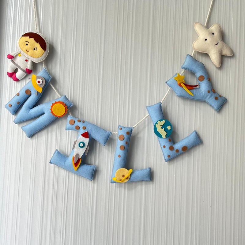 Outer Space Name Bunting/Garland – Girl