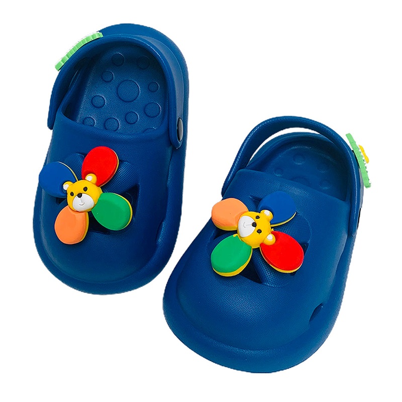 Blue Pinwheel Slip on Clogs, Summer/Monsoon all season Footwear for Toddlers & Kids.
