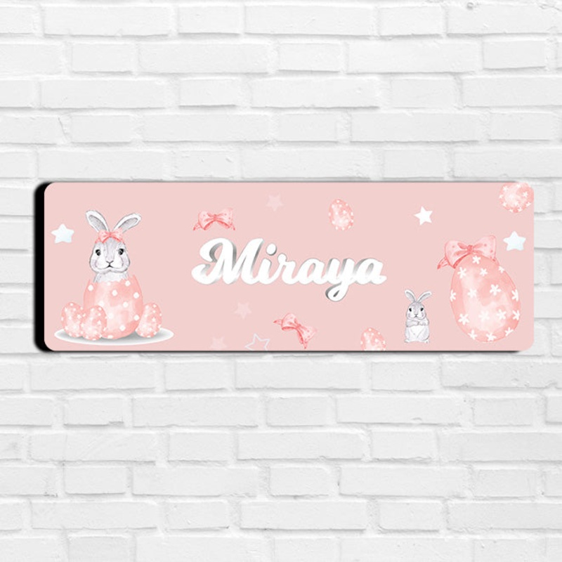Easter Bunnies Name Plate (Petite) (kids)