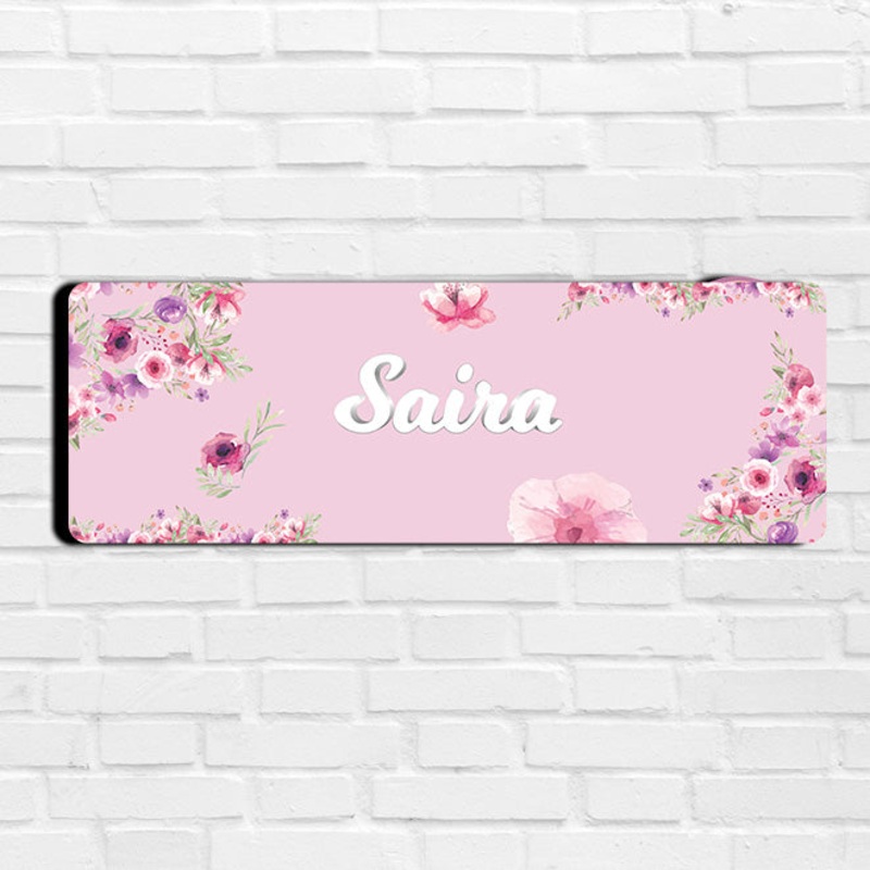 Floral Fiesta Name Plate (Petite) (kids)