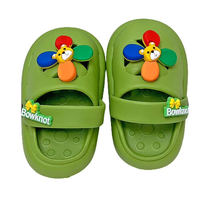 Little Surpise Box Green Pinwheel Slip On Clogs, Summer/Monsoon All Season Footwear For Toddlers & Kids.