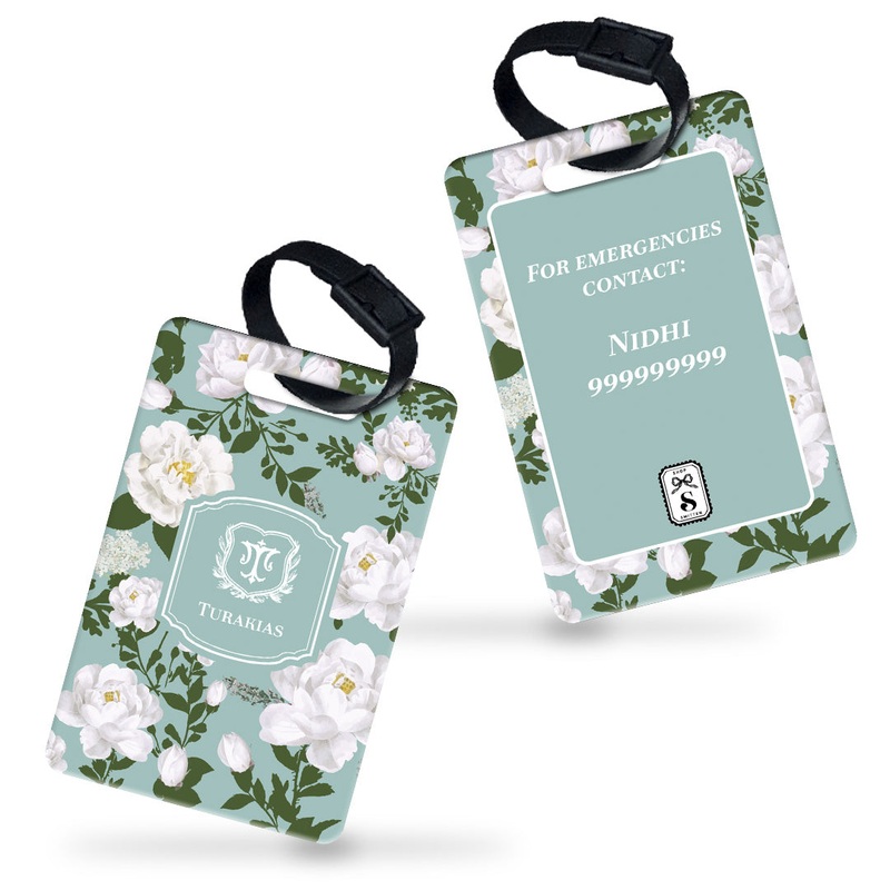 Peonies Bag Tag