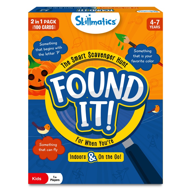 Skillmatics Card Game – Found It Indoor & Travel Combo, Scavenger Hunt for Kids, Girls, Boys, Fun Family Game, Gifts for Ages 4, 5, 6, 7