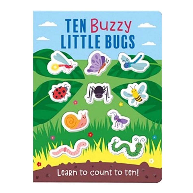 Ten Buzzy Little Bugs – Board Book