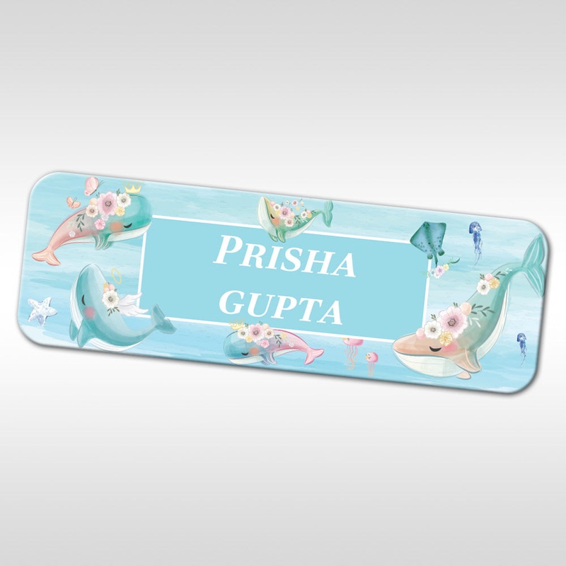 Floral Whales Waterproof Sticker (kids) Set of 60