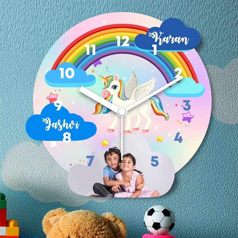 Wall Clock – Unicorn WIth Photo