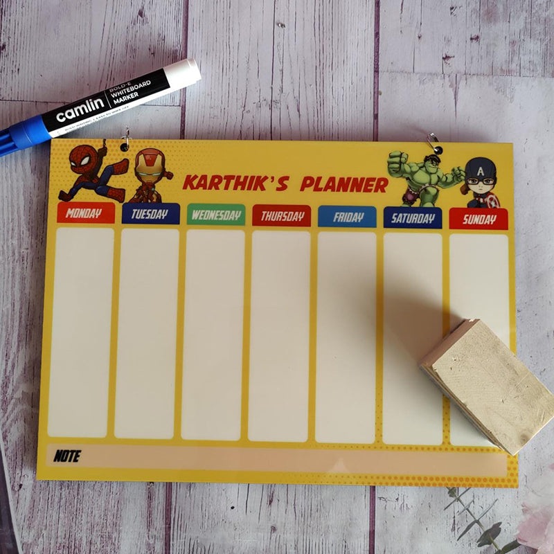 Weekly Planner – Superhero