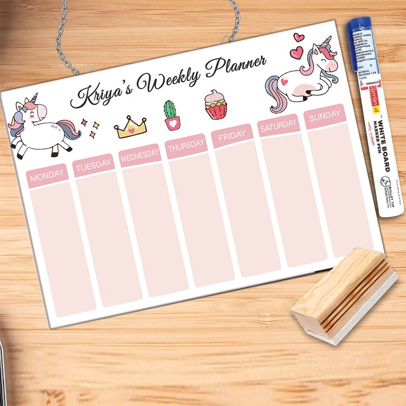 Weekly Planner – White Unicorn