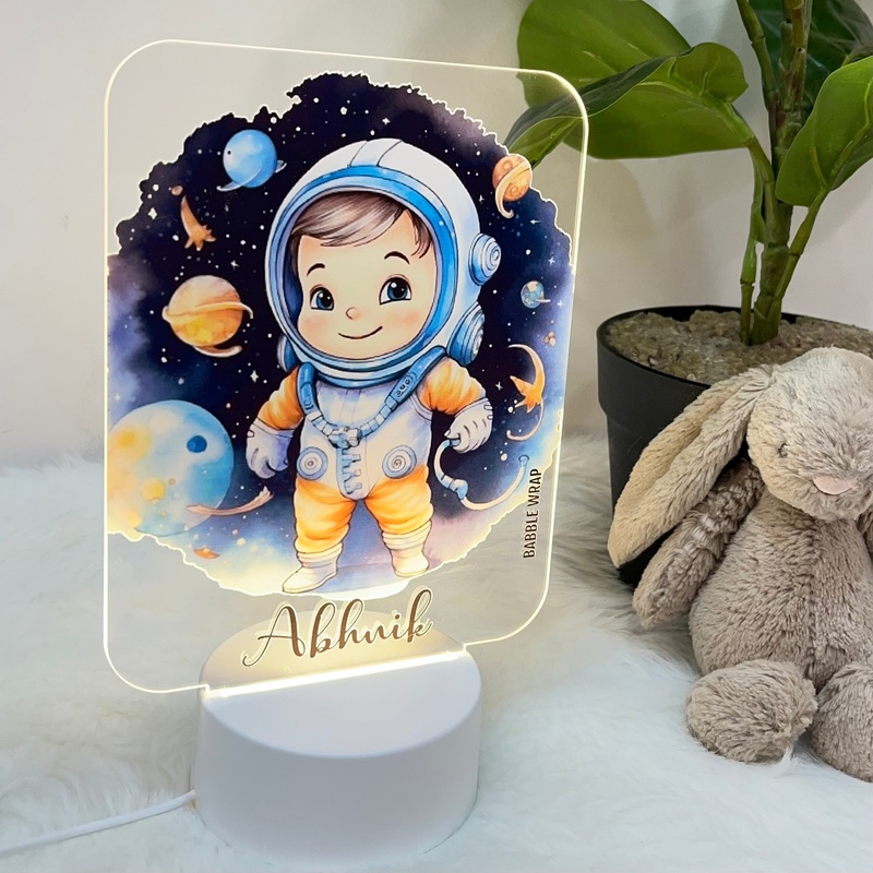 Acrylic LED Night Lamp – Space Explorer