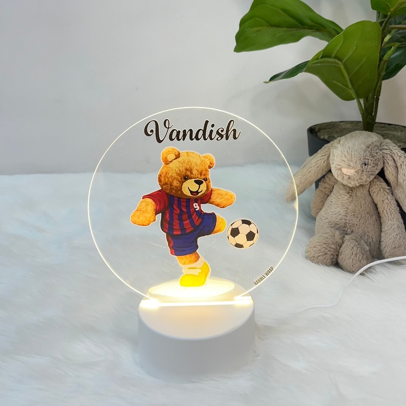 Acrylic LED Night Lamp – Teddys Soccer Swing