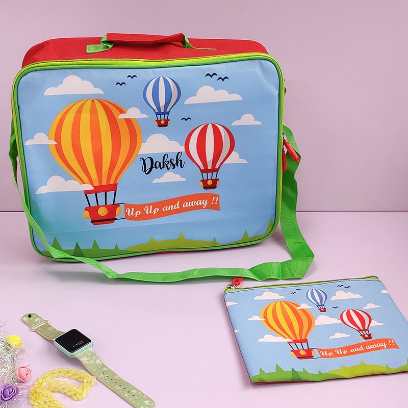 Overnight Bag With Pouch – Hot Air Balloon