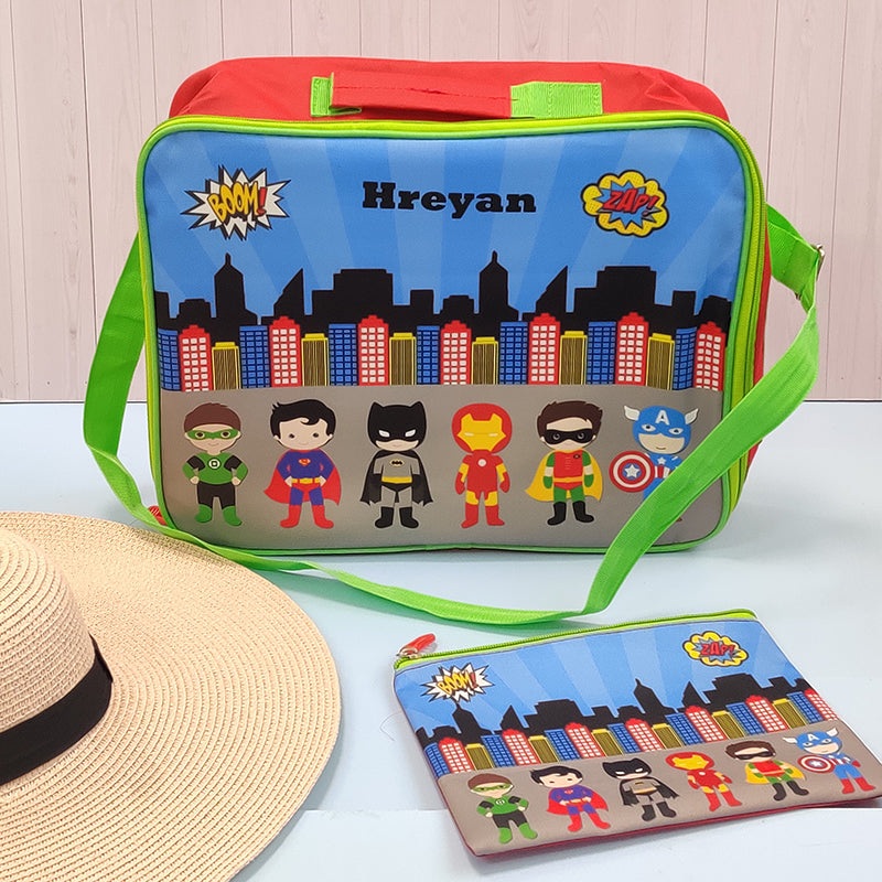 Overnight Bag With Pouch – Superhero