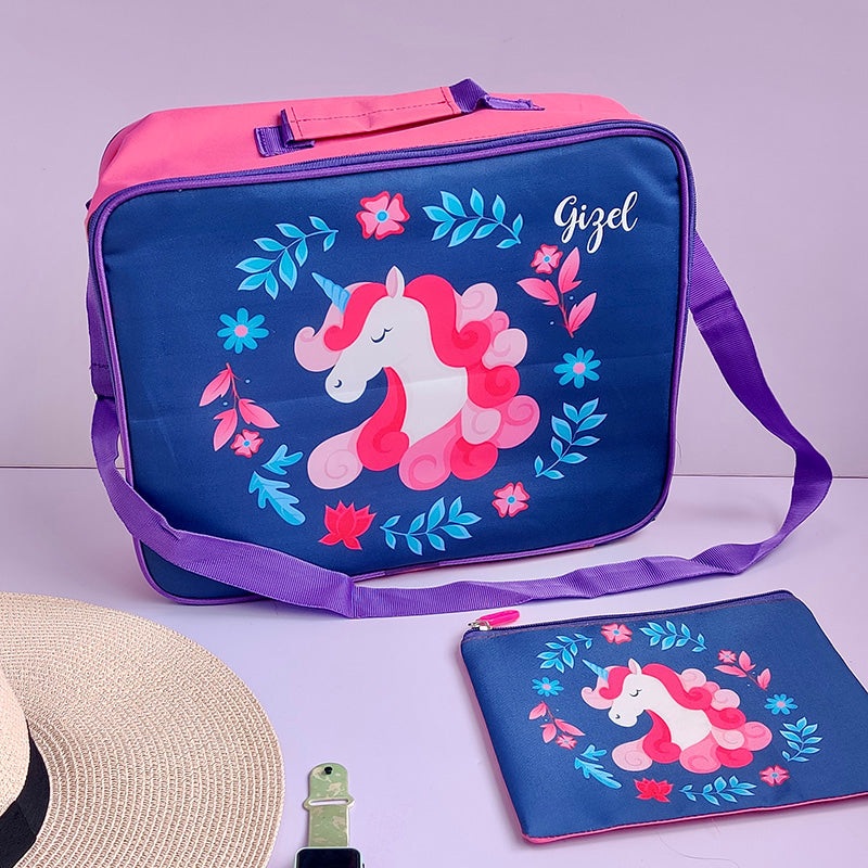Overnight Bag With Pouch – Unicorn
