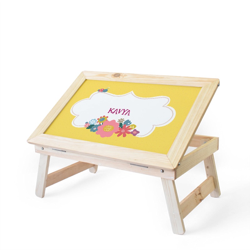 Personalised Foldable Desk – Flower Power