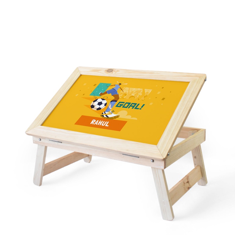 Personalised Foldable Desk – Football Goals, Boy