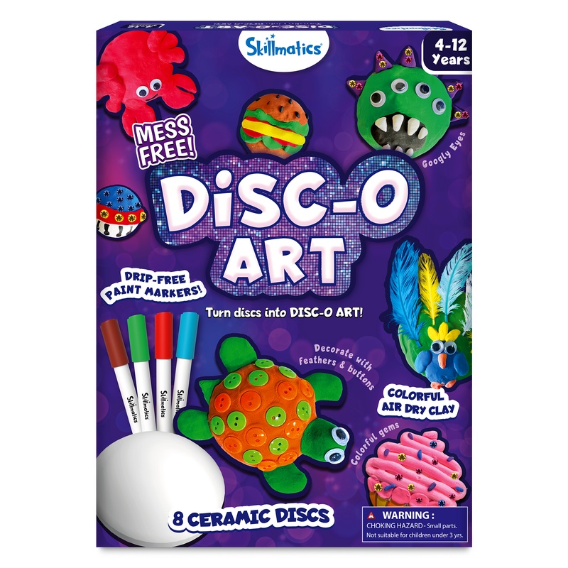 Skillmatics Art & Craft Activity – Disc-O Art, Mess-Free Art & Craft Activity for Girls & Boys, Craft Kits & Supplies, DIY Creative Activity, Gifts for Kids Ages 4, 5, 6, 7, 8, 9, 10, 11,12