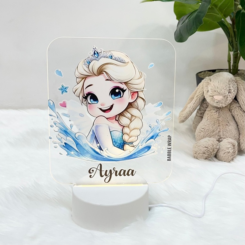Acrylic LED Night Lamp – Frozen Radiance