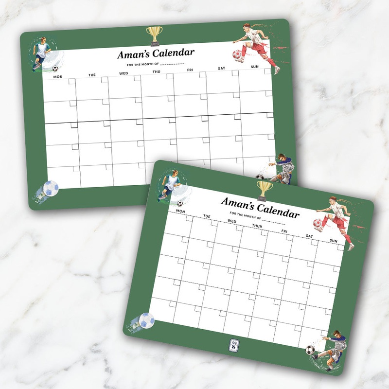 Football Fever Kids Calendar