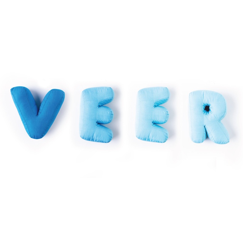 Letter Love Cushions – Ombre, Shades of Blue